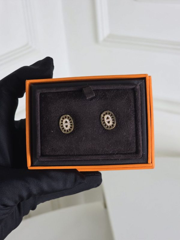 Hermes earrings gold 18k