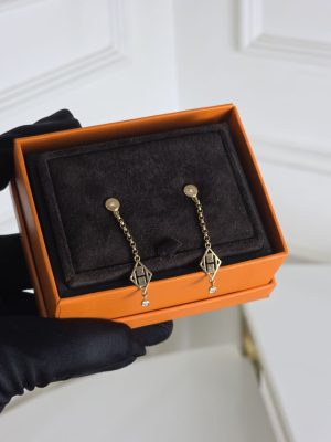 Hermes earrings gold 18k