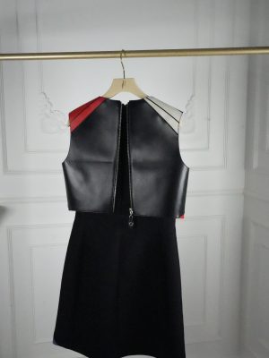 LV LEATHER  DRESS