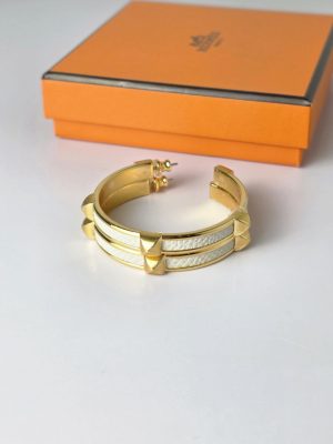 Hermes Athena earrings, large model